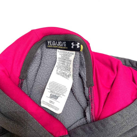 Under Armour Grey and Pink Cold Gear Hoodie - Picture 2 of 7